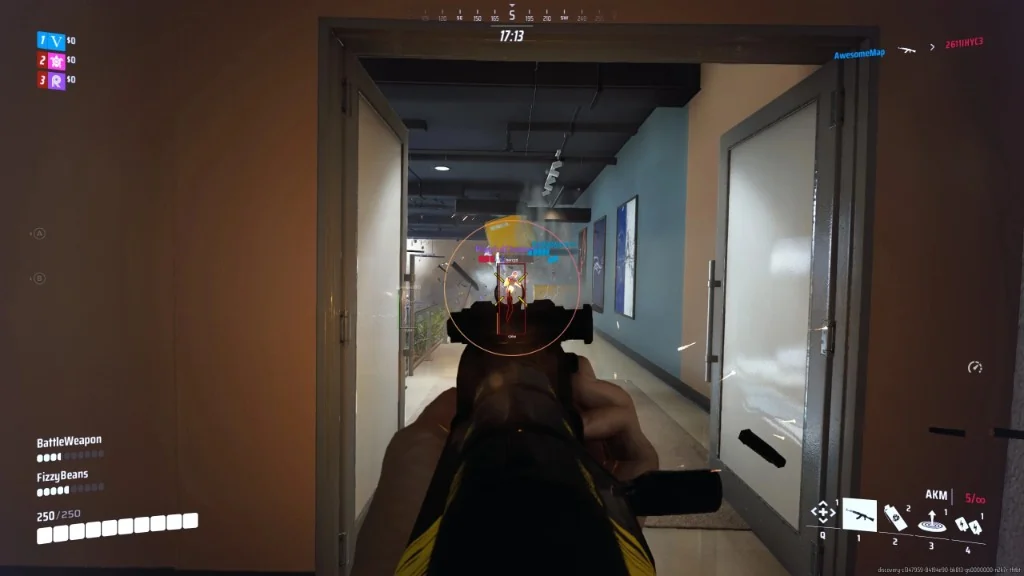 THE FINALS ESP with box overlays and FOV circle