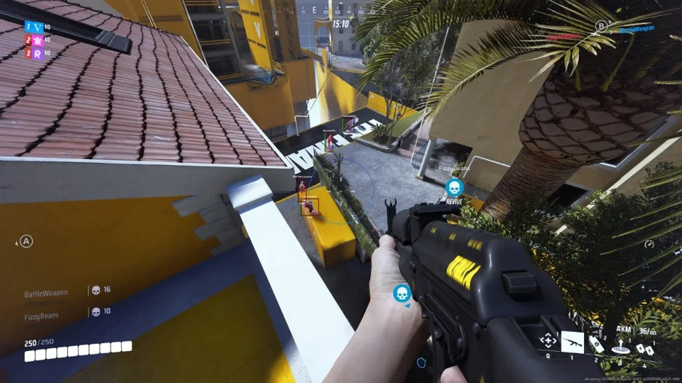 THE FINALS hacks preview — ESP, aimbot FOV, and player overlays in match